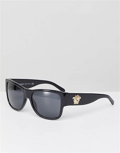 versace square sunglasses with side detail|Versace sunglasses unisex.